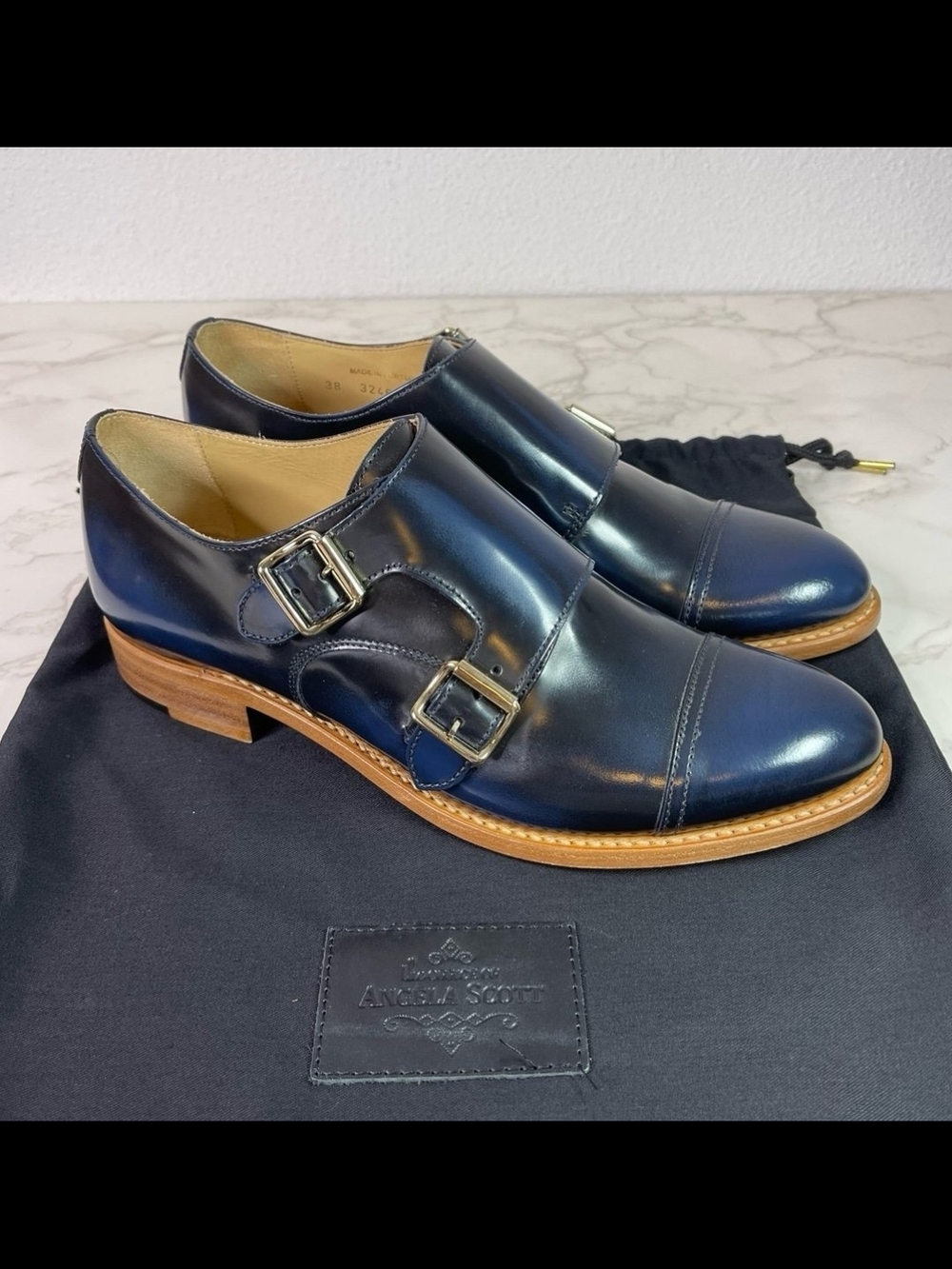 The Office Of Angla Scott Mr. Colin Double Monk Strap Oxfords Size 38